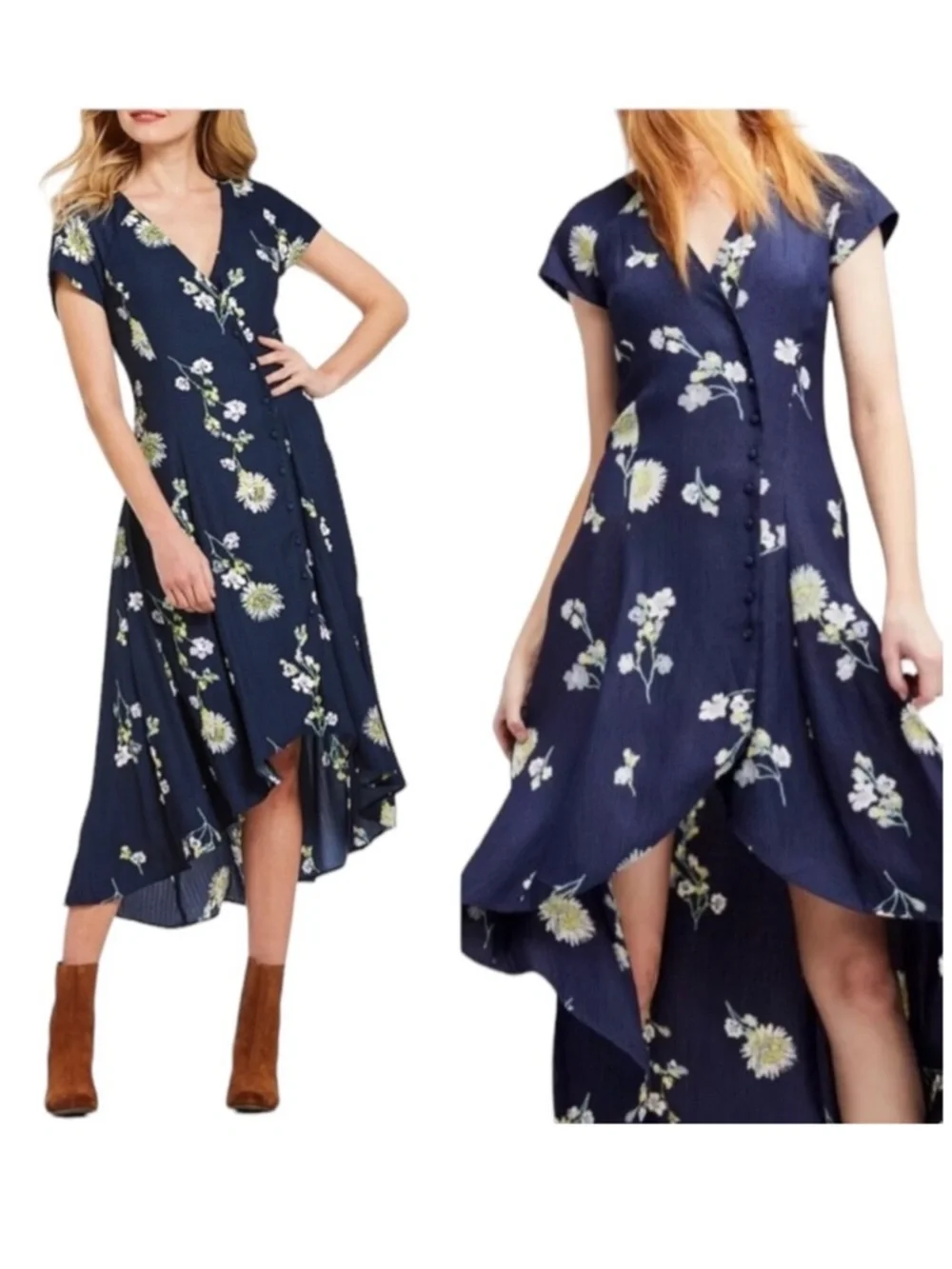 Free People Lost In You Midi Floral Dress
